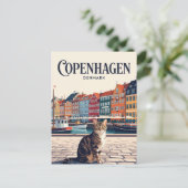 Kopenhagen Dänemark Postkarte (Stehend Vorderseite)