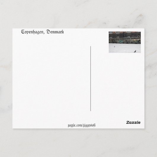 Kopenhagen, Dänemark Postkarte (Rückseite)
