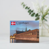 Kopenhagen Dänemark Postkarte (Stehend Vorderseite)