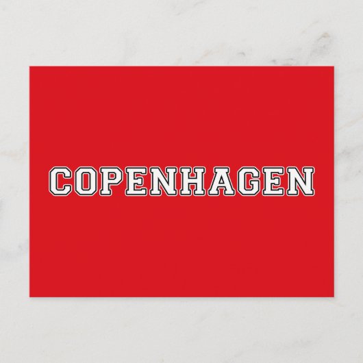 Kopenhagen Dänemark Postkarte (Vorderseite)