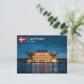 Kopenhagen Dänemark Postkarte (Stehend Vorderseite)