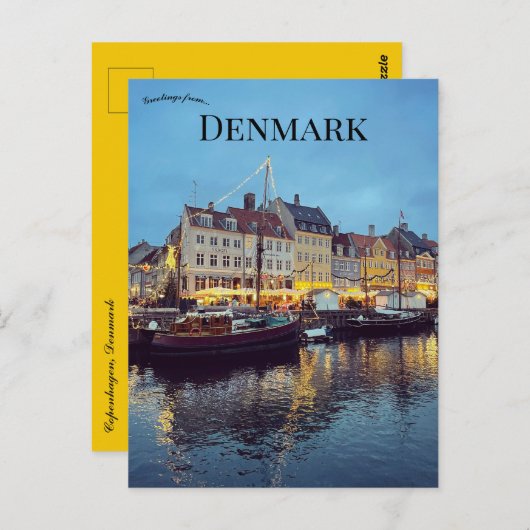 Kopenhagen Dänemark Postkarte (Vorne/Hinten)