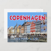 Kopenhagen, Dänemark, Postkarte von Serie Visit.. (Vorne/Hinten)