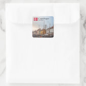 Kopenhagen Dänemark Quadratischer Aufkleber (Tasche)
