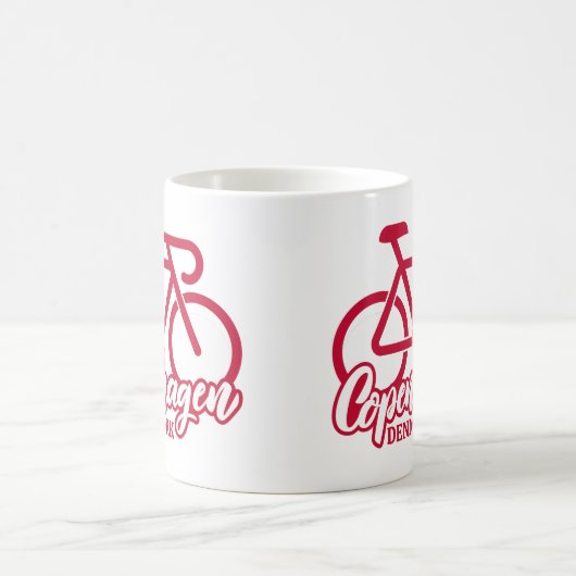 Kopenhagen Dänemark Radfahren Kaffeetasse (Mittel)