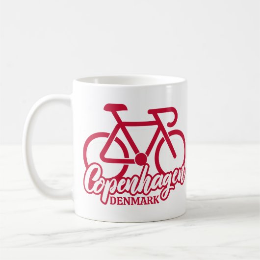 Kopenhagen Dänemark Radfahren Kaffeetasse (Links)