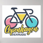 Kopenhagen Dänemark Radfahren Poster (Vorne)