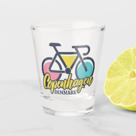Kopenhagen Dänemark Radfahren Schnapsglas