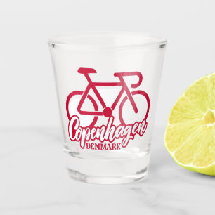 Kopenhagen Dänemark Radfahren Schnapsglas