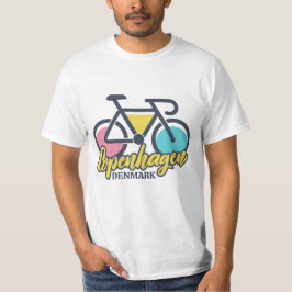 Kopenhagen Dänemark Radfahren T-Shirt