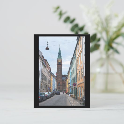 Kopenhagen, Dänemark, Rathaus Postkarte (Stehend Vorderseite)