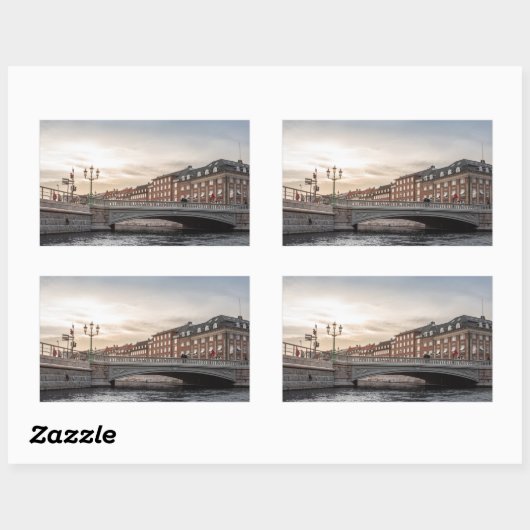 Kopenhagen Dänemark Rechteckiger Aufkleber (Blatt)