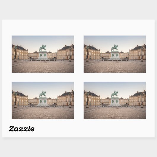 Kopenhagen Dänemark Rechteckiger Aufkleber (Blatt)