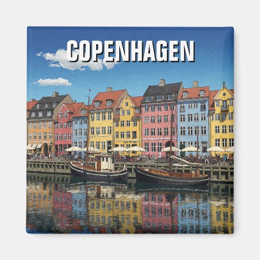 Kopenhagen Dänemark - Reise Magnet (Vorne)