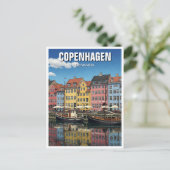 Kopenhagen Dänemark - Reise Postkarte (Stehend Vorderseite)