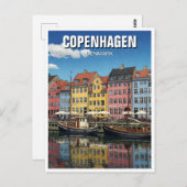 Kopenhagen Dänemark - Reise Postkarte (Vorne/Hinten)