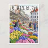 Kopenhagen Dänemark - Reise Postkarte (Vorderseite)