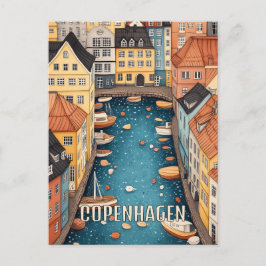 Kopenhagen Dänemark - Reise Postkarte