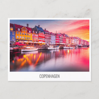 Kopenhagen, Dänemark - Reise-Postkarte Feiertagspostkarte