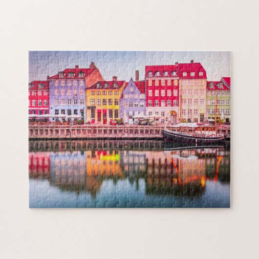 Kopenhagen, Dänemark - Reise-Postkarte Puzzle (Horizontal)