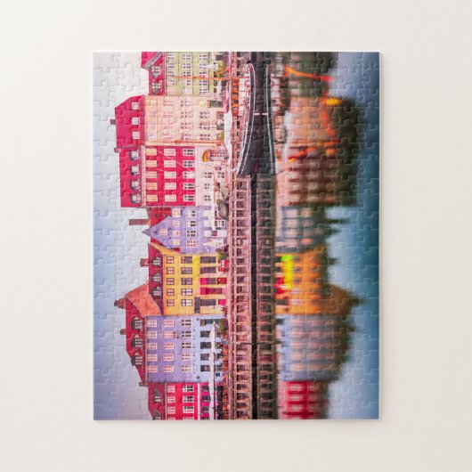 Kopenhagen, Dänemark - Reise-Postkarte Puzzle (Vertikal)