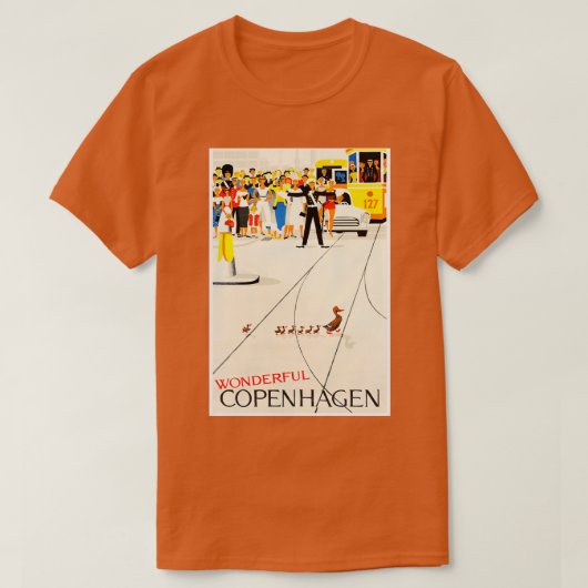 Kopenhagen Dänemark - Reise T-Shirt (Design vorne)