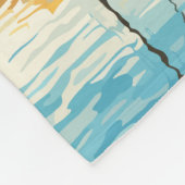 Kopenhagen Dänemark Reisekunst Vintag Fleecedecke (Ecke)