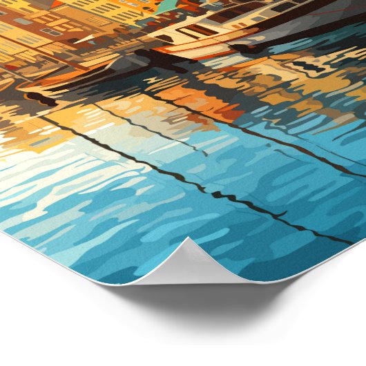 Kopenhagen Dänemark Reisekunst Vintag Poster (Ecke)