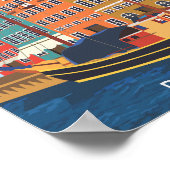 Kopenhagen Dänemark Reiseziel Illustration Poster (Ecke)