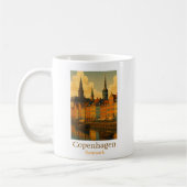 Kopenhagen Dänemark Retro Travel Kaffeetasse (Links)