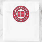 Kopenhagen Dänemark Runder Aufkleber (Tasche)