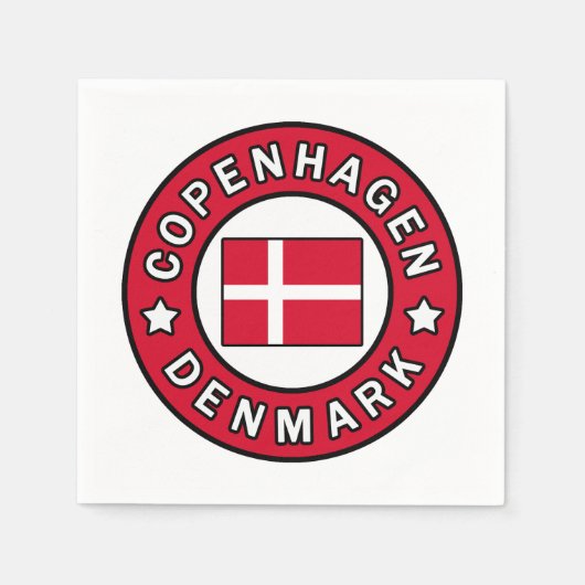 Kopenhagen Dänemark Serviette (Vorderseite)