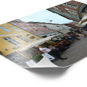 Kopenhagen, Dänemark, Sidewalk Cafes Fotodruck (Ecke)