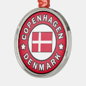 Kopenhagen Dänemark Silbernes Ornament (Links)