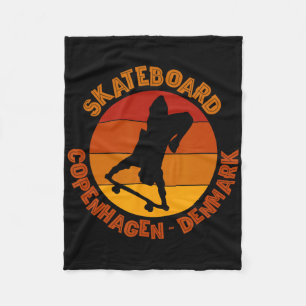 Kopenhagen Dänemark Skateboarder Urne Skateboardin Fleecedecke