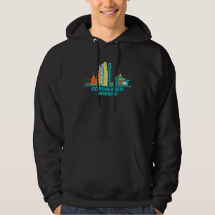 Kopenhagen Dänemark Skyline Dane Cityscape Danes D Hoodie