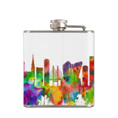 Kopenhagen Dänemark Skyline Flachmann (Rückseite)