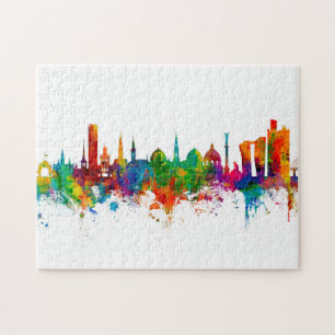 Kopenhagen Dänemark Skyline Puzzle