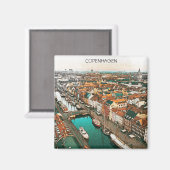 Kopenhagen - Dänemark Stadt Magnet (Vorderseite/Rückseite)