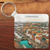 Kopenhagen - Dänemark Stadt Schlüsselanhänger (Vorderseite)