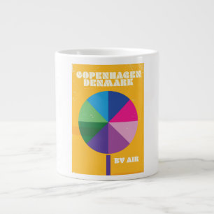 Kopenhagen, Dänemark Vintage-Reiseposter Jumbo-Tasse