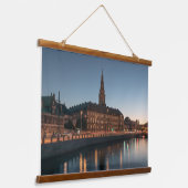 Kopenhagen Dänemark Wandteppich Mit Holzrahmen (Gewinkelt)