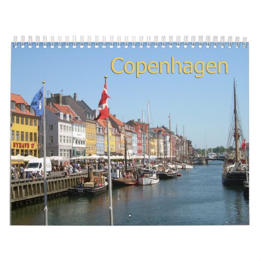 Kopenhagen, Denkmark Wall Calendar Kalender (Titelbild)