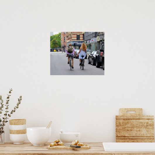 Kopenhagen: Fahrradliebhaber Poster (Küche)