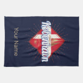 Kopenhagen Hauptstadt Dänemark Retro Segelschiff Geschirrtuch (Horizontal)