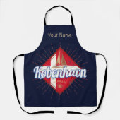 Kopenhagen Hauptstadt Dänemark Retro Segelschiff Schürze (Vorderseite)