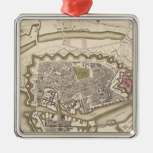 Kopenhagen, Kiobenhaven Silbernes Ornament (Vorne)