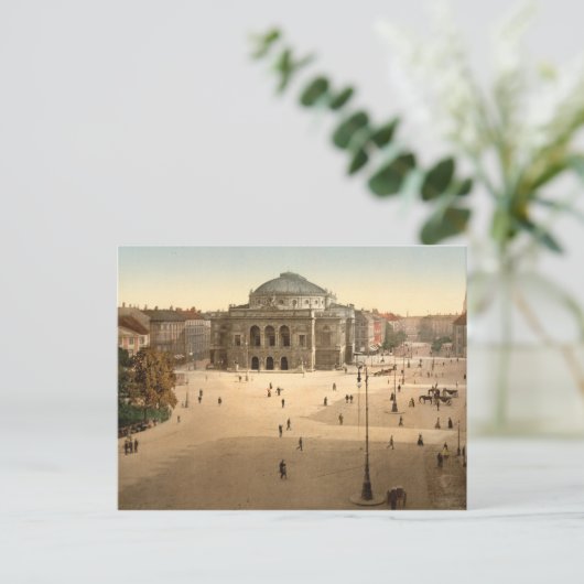 Kopenhagen - Königliches Theater, Dänemark Postkarte (Stehend Vorderseite)