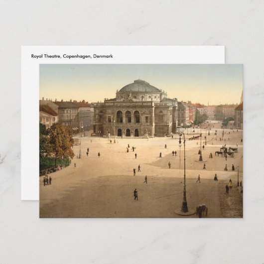 Kopenhagen - Königliches Theater, Dänemark Postkarte (Vorne/Hinten)