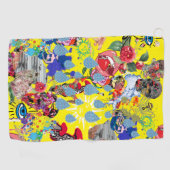 Kopenhagen Mashup Golf Handtuch gelb (Horizontal)